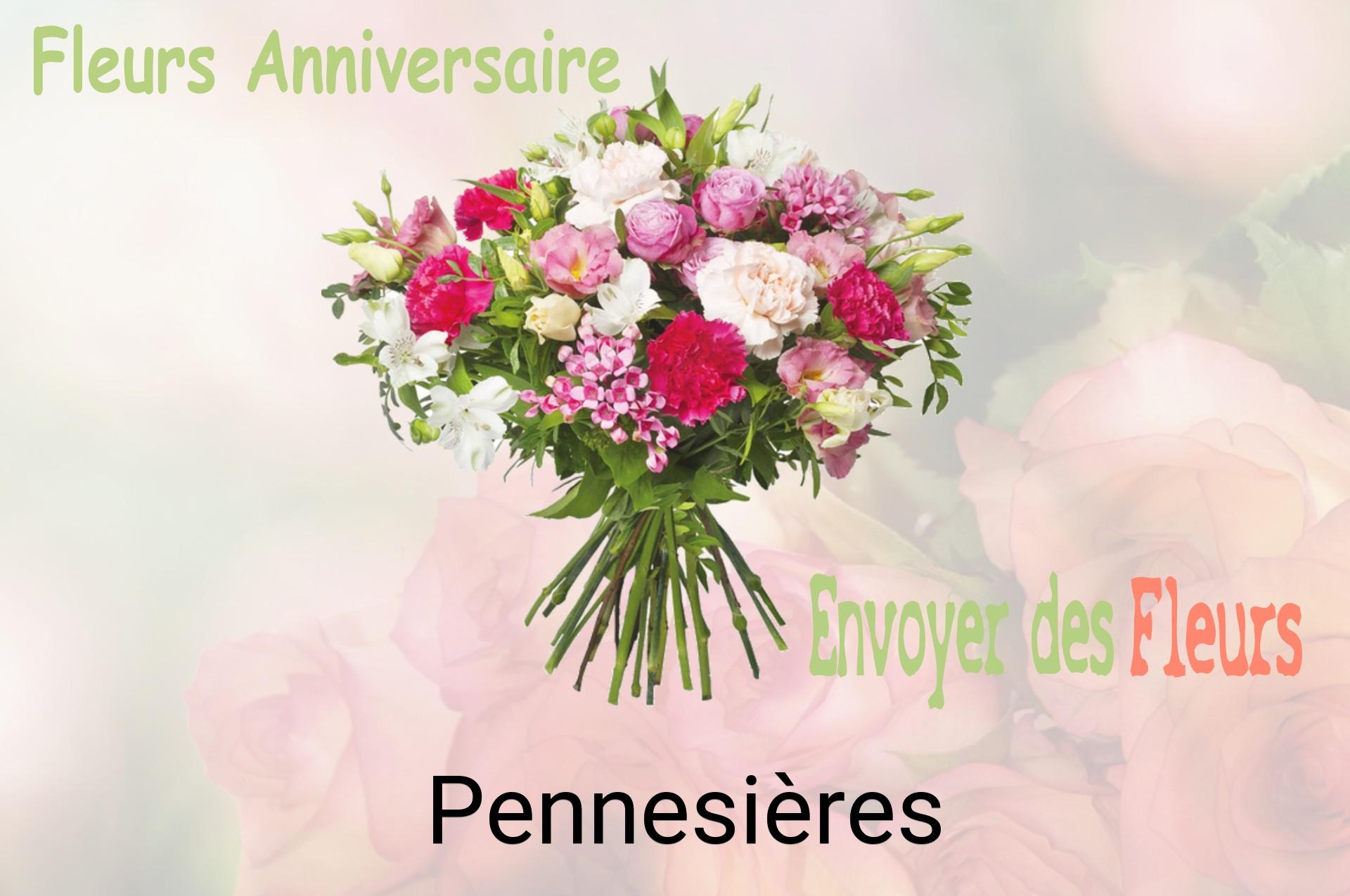 Bouquet de fleurs d’anniversaire livré à Pennesières